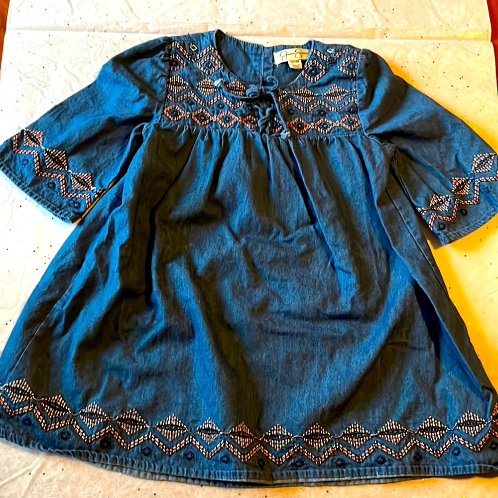 Jessica Simpson denim toddler dress